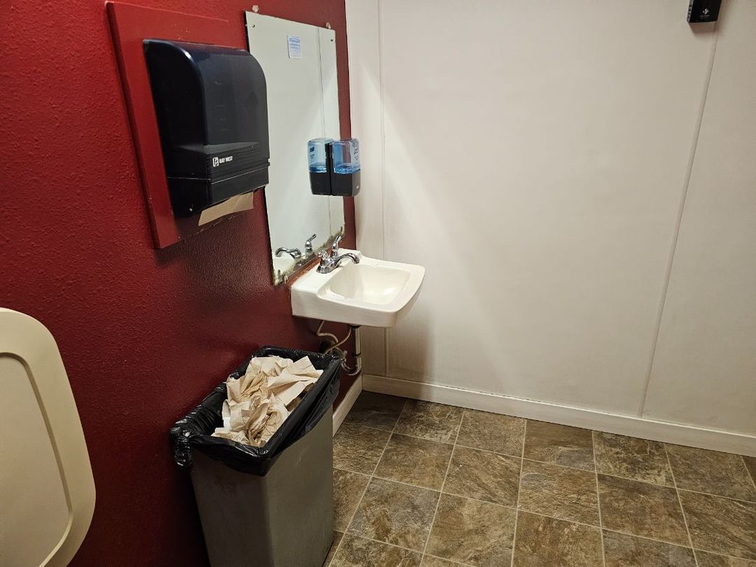 Bright, clean, private stall