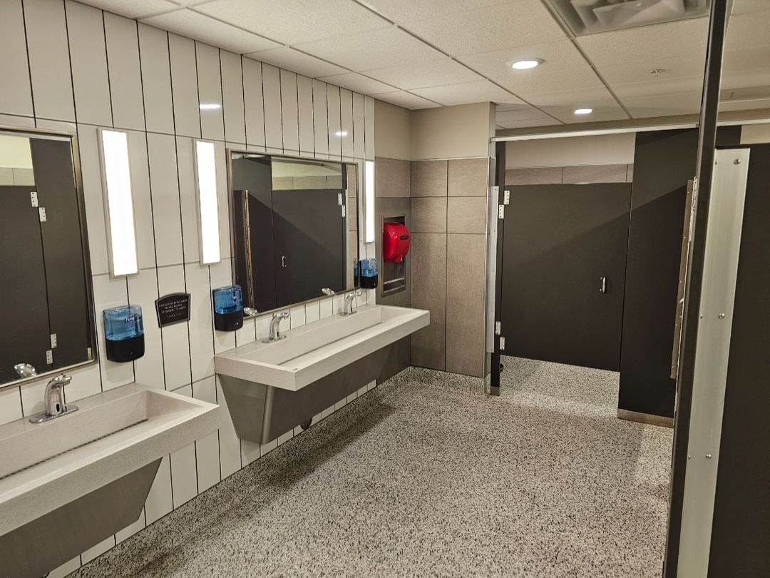 Bright, clean, spacious, great restroom