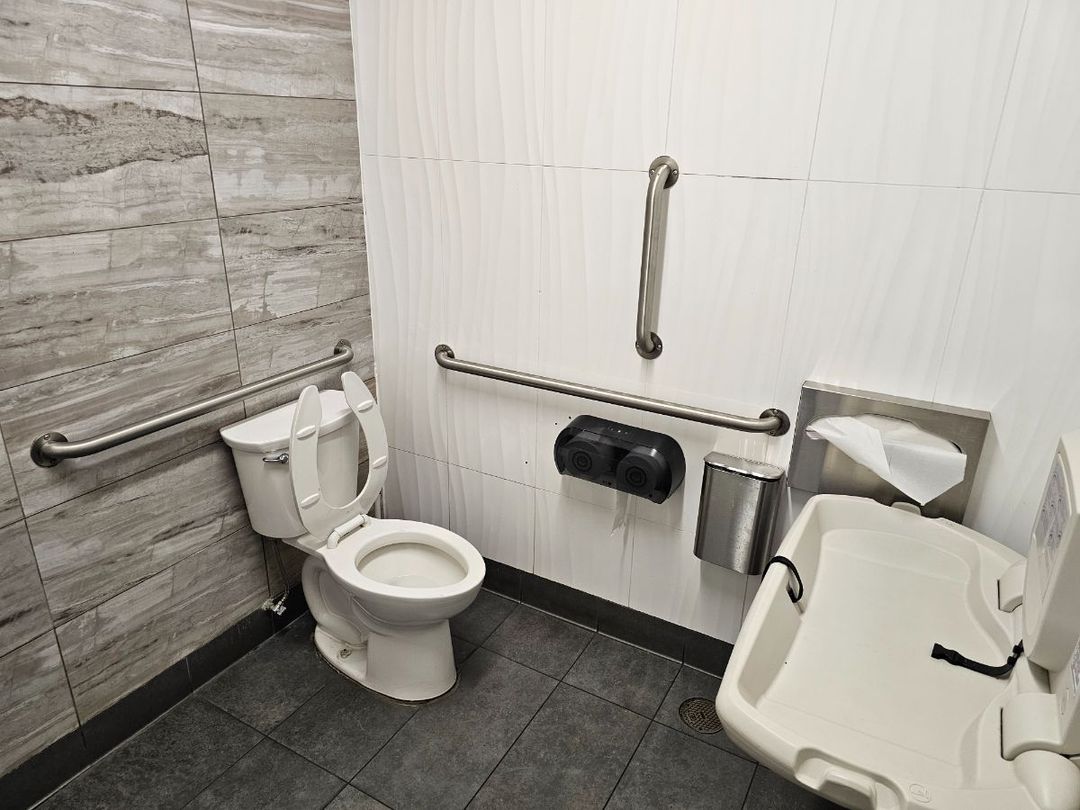 Private stall is nice