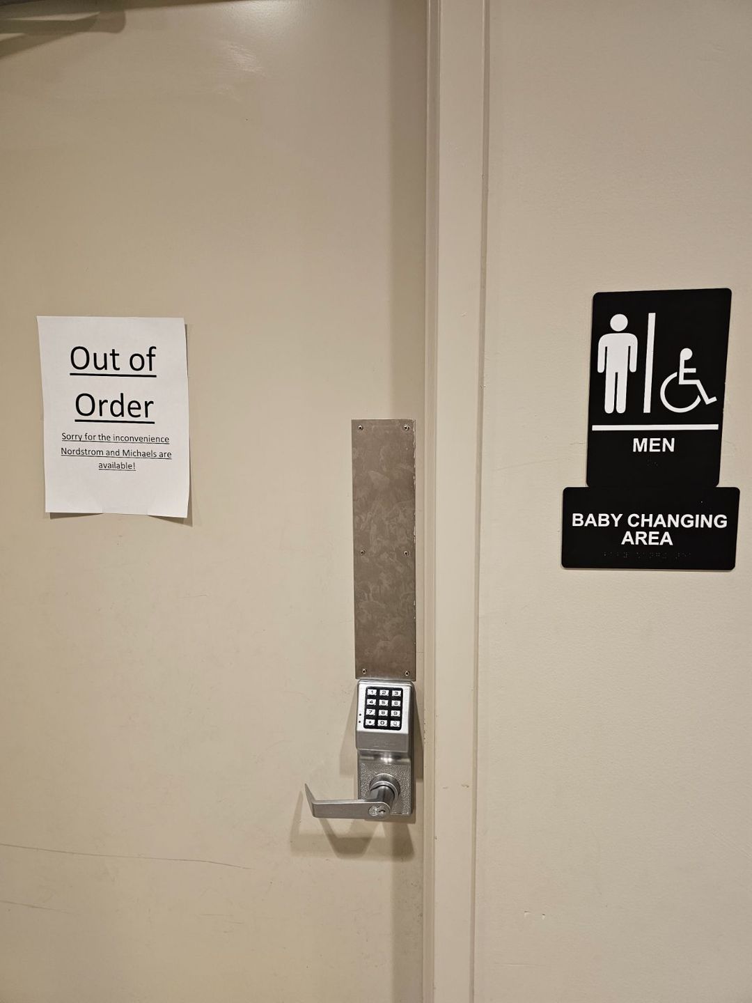 No restrooms